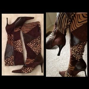 Franco Barbieri animal print stilettos